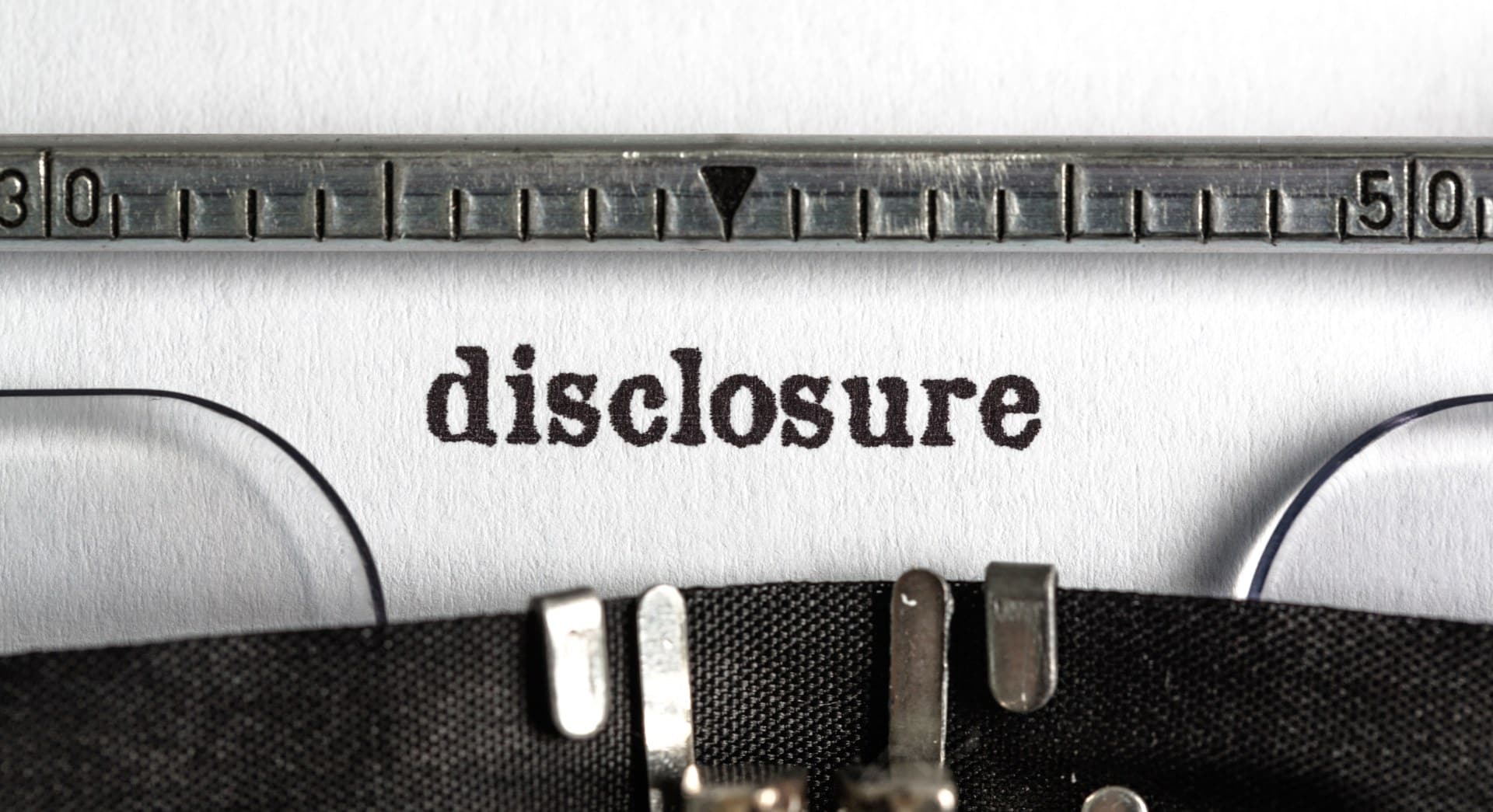 Agency Disclosure Requirements