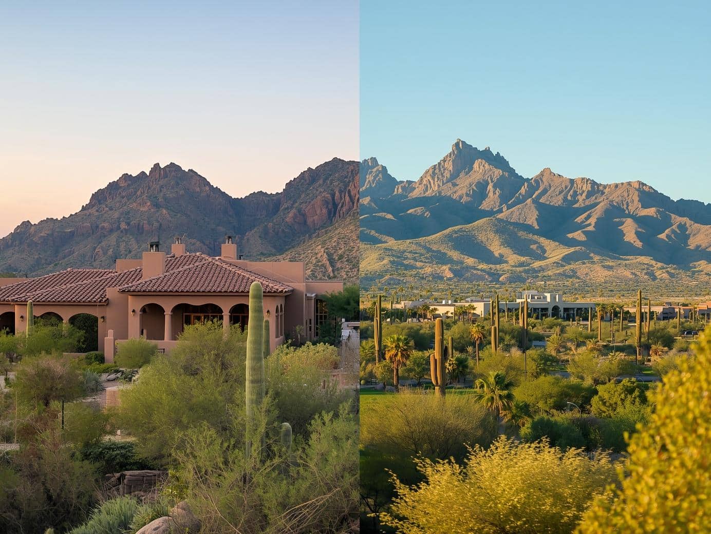 scottsdale vs. paradise valley side by side image