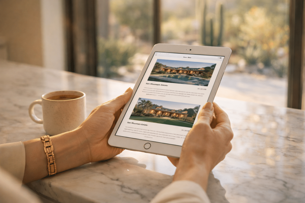 Real estate browsing with a view