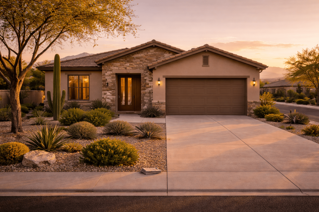 homes for sale in Tolleson AZ ranch-style exterior Golden Hour west Valley