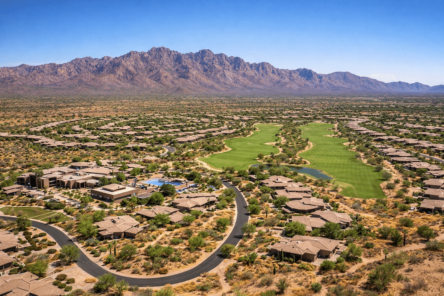 Rio Verde AZ homes for sale Trilogy resort community aerial master-planned overview