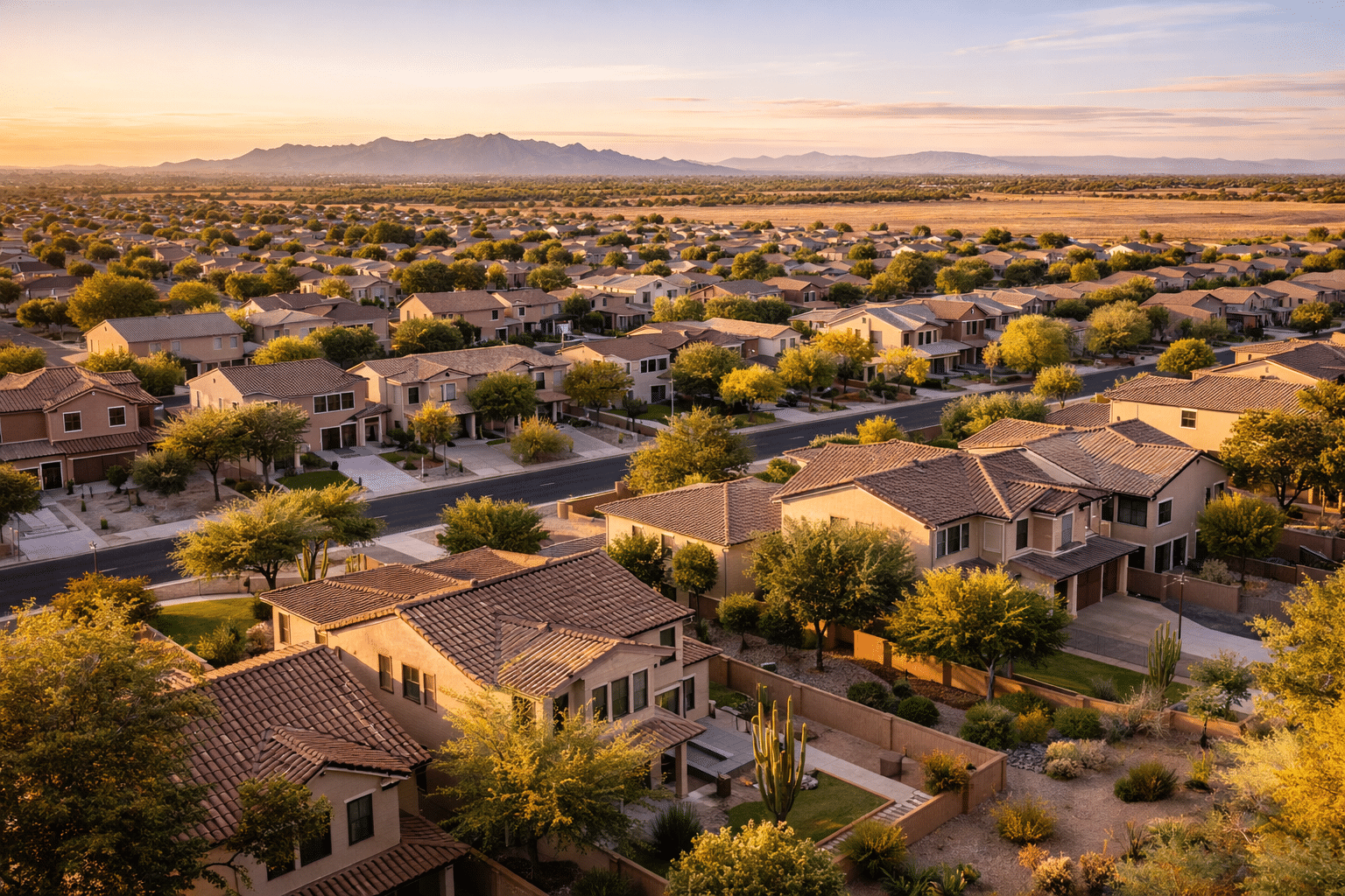 homes for sale in Mesa AZ established neighborhood aerial Palo Verde South Mountain Maricopa County