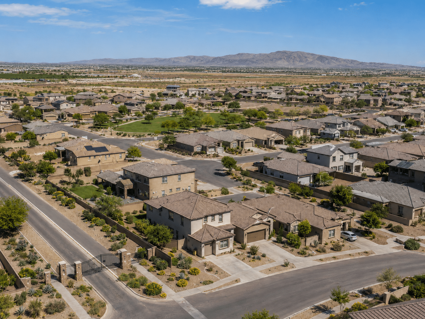 Dobbins Lookout panoramic view Phoenix from South Mountain Preserve