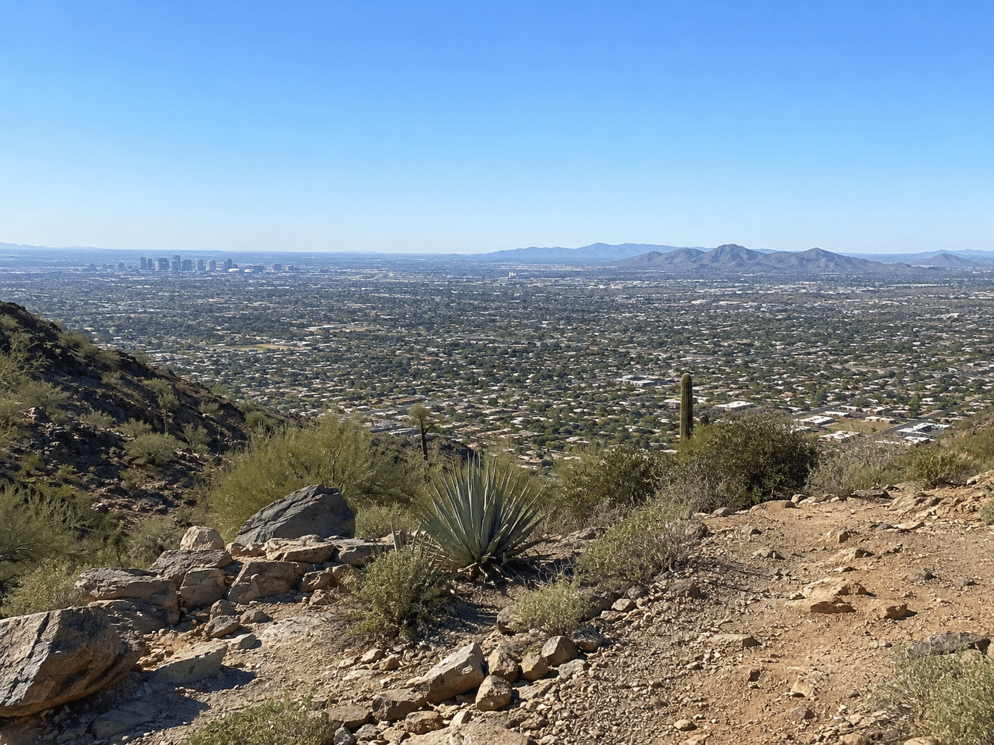 South Mountain Park trails near Dobbins Manor Phoenix