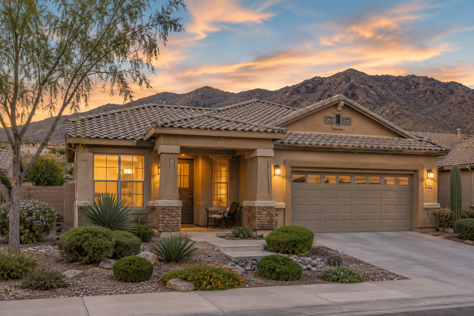 Stetson Hills neighborhood streetscape single-family homes 85083 Phoenix