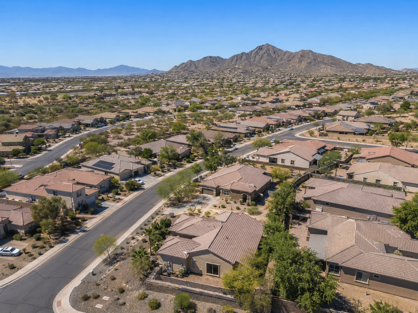 Villages at Laveen Ranch Phoenix AZ aerial view neighborhood overview