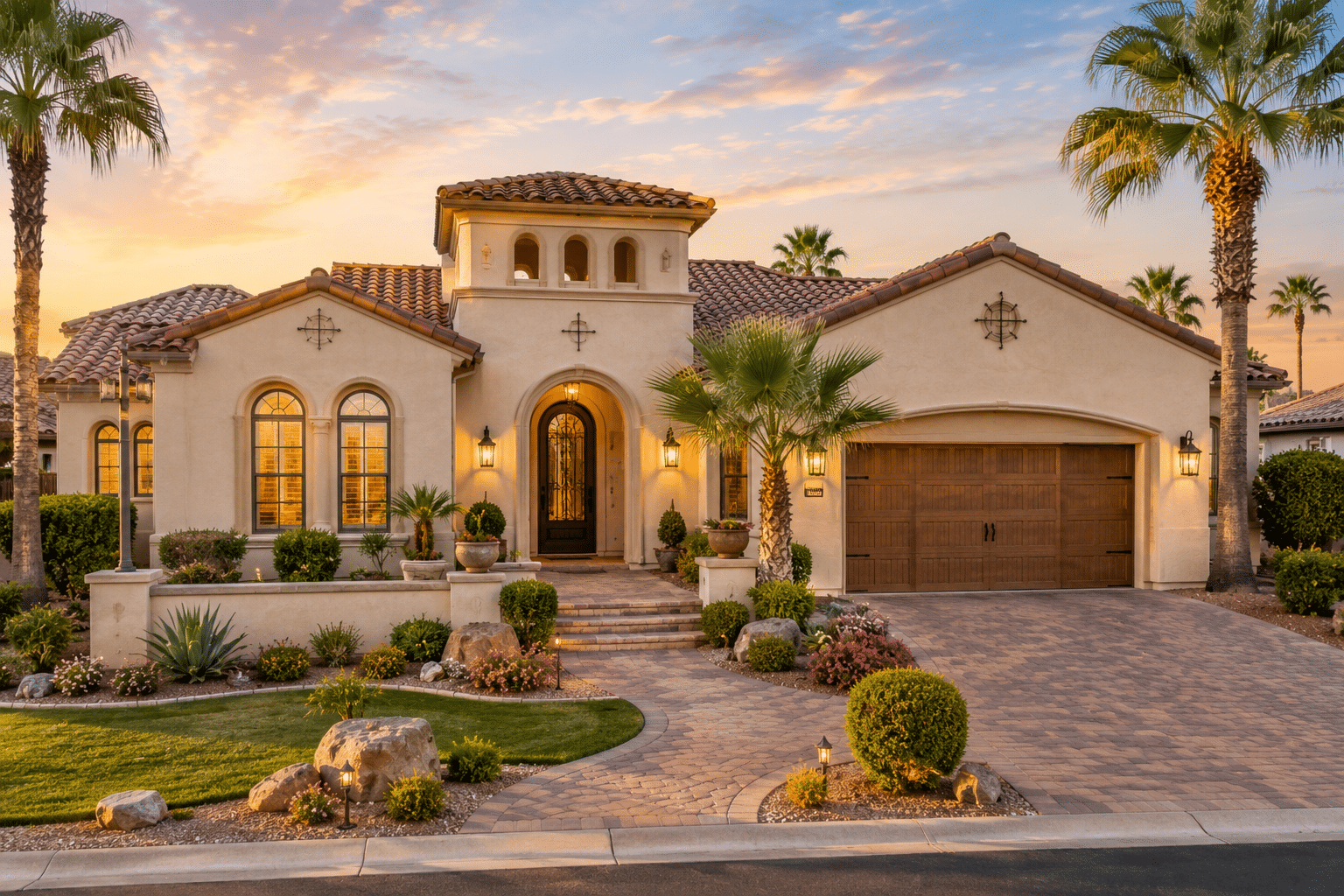 Val Vista Lakes real estate single-family home Mediterranean Revival architecture