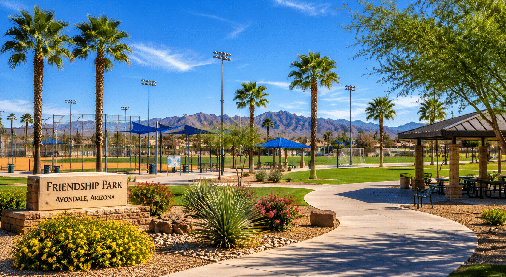 Avondale Friendship Park sports complex near Dysart Ranch community
