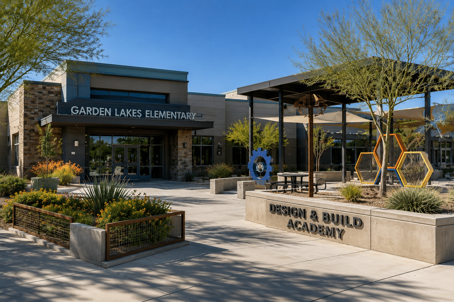 Garden Lakes Elementary School Design and Build Academy Avondale AZ