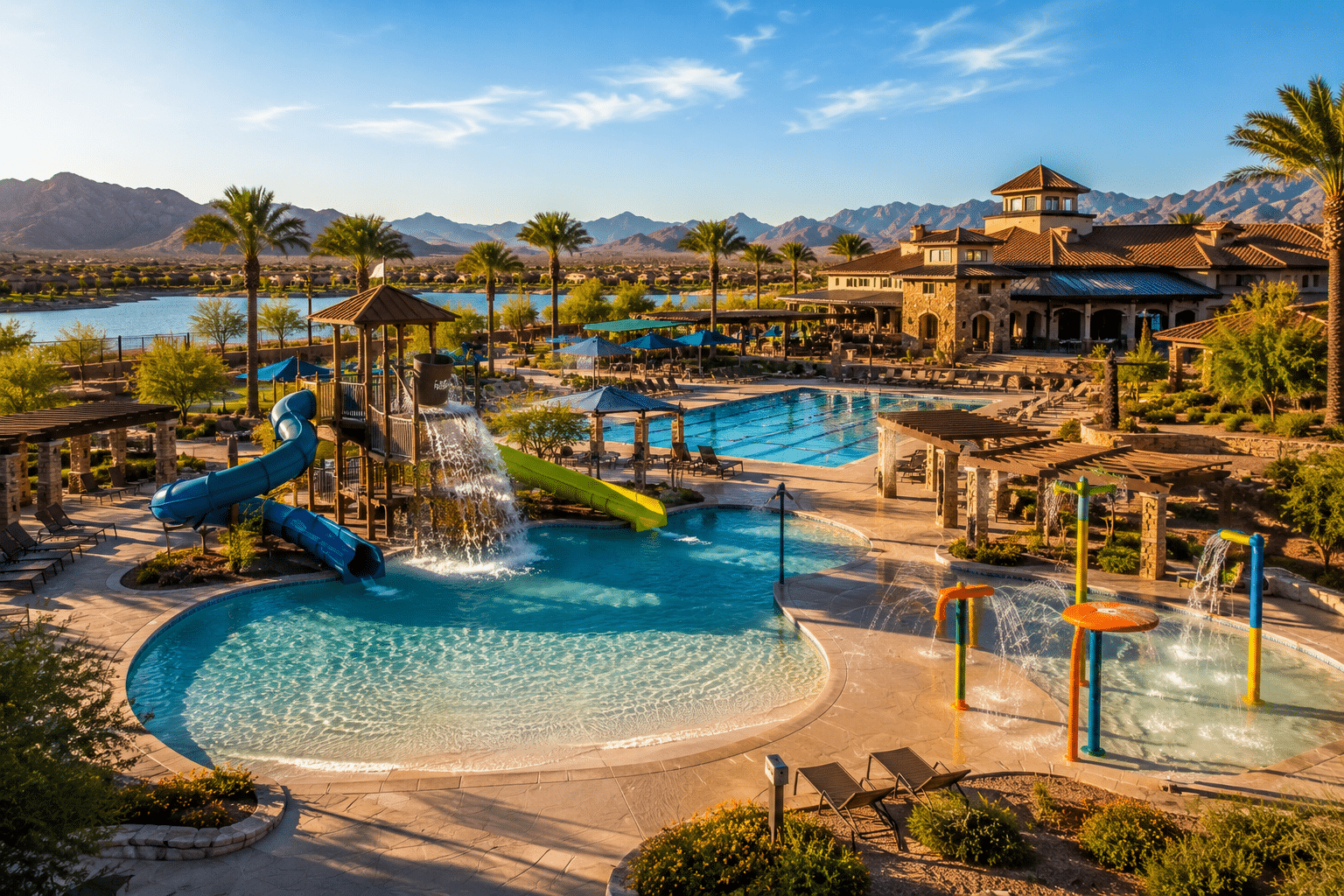 Starpointe Residents Club resort pool and waterpark Estrella Mountain Ranch