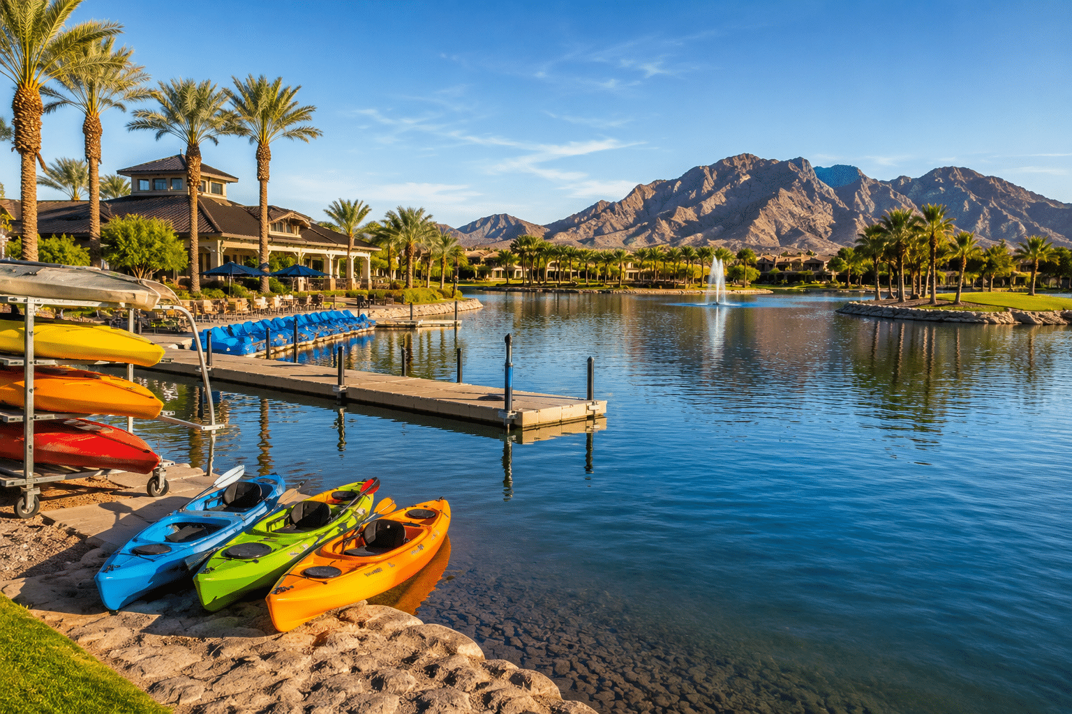 Estrella North Lake kayaking and yacht club resort amenities Goodyear AZ
