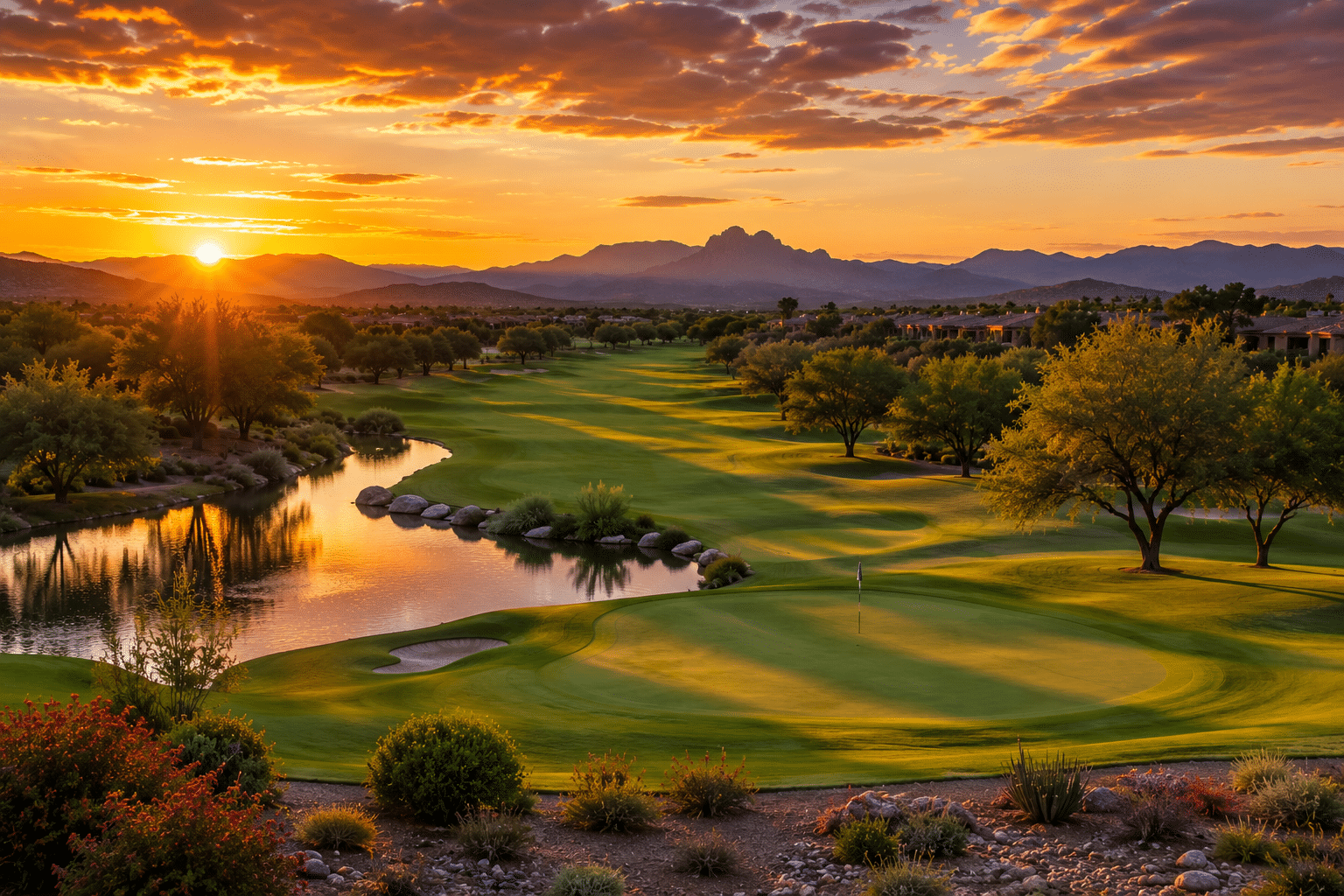 Rio Verde Country Club Quail Run course parkland fairway sunset