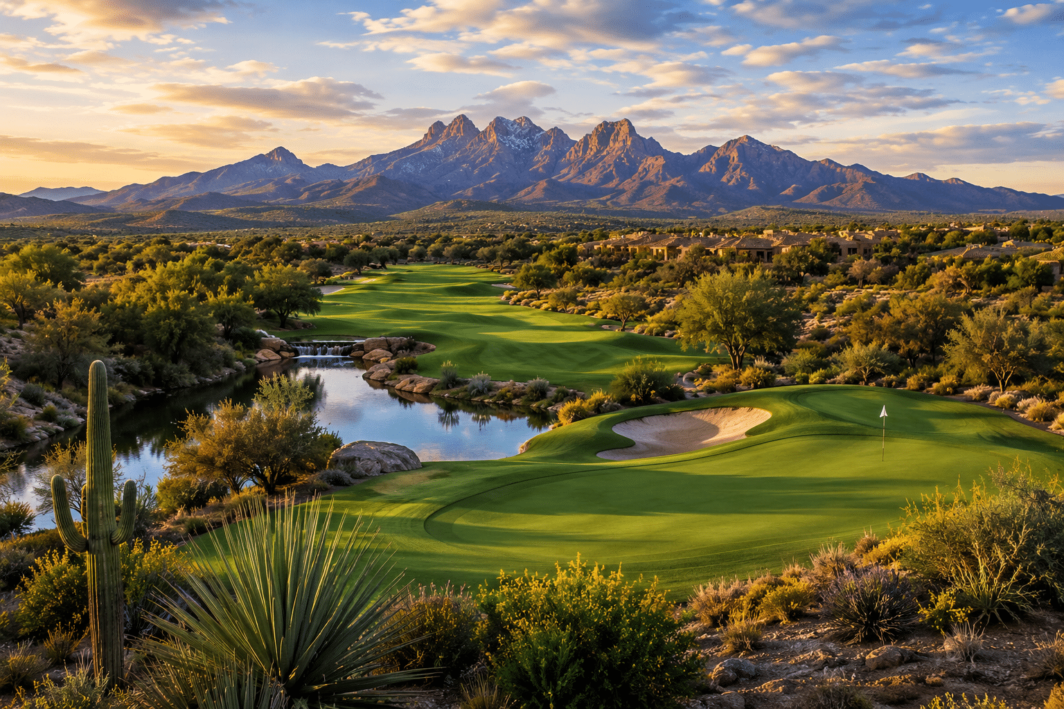 Trilogy at Verde River championship golf course Tom Lehman design Four Peaks views