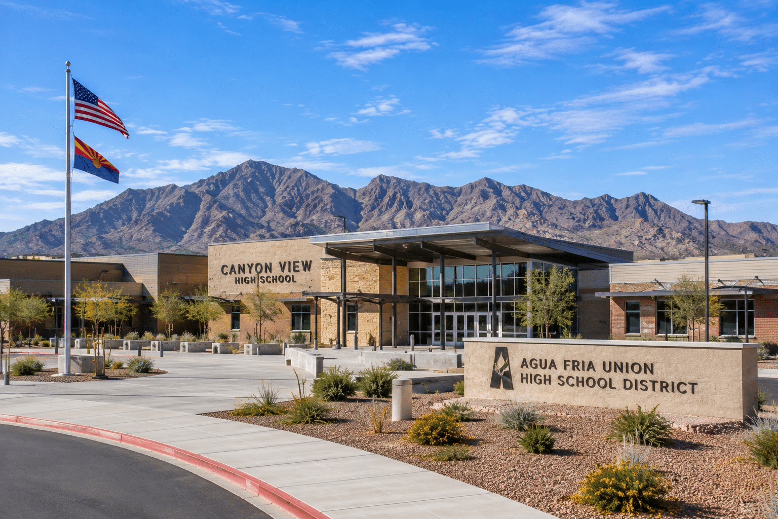 Canyon View High School Waddell AZ Agua Fria Union High School District