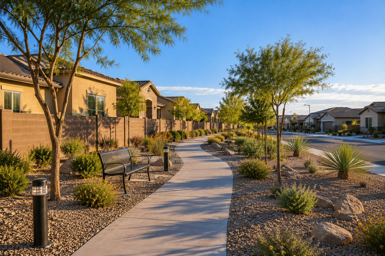 G Diamond Ranch Casa Grande AZ family neighborhood walking path