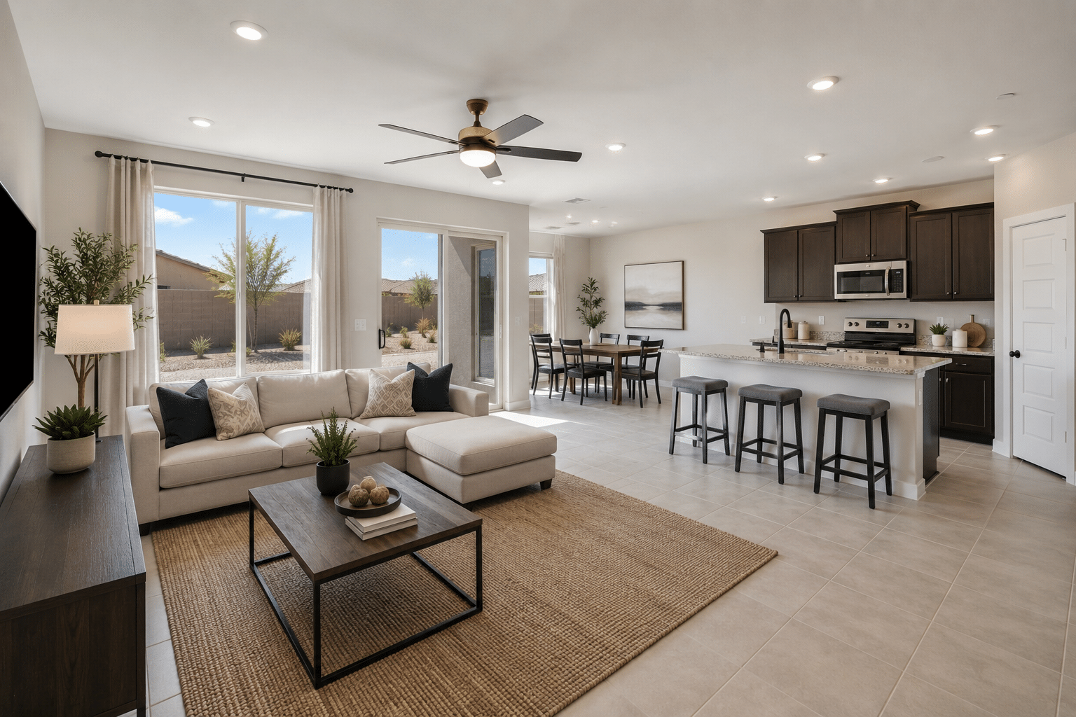 Martin Valley Coolidge AZ open floor plan interior great room