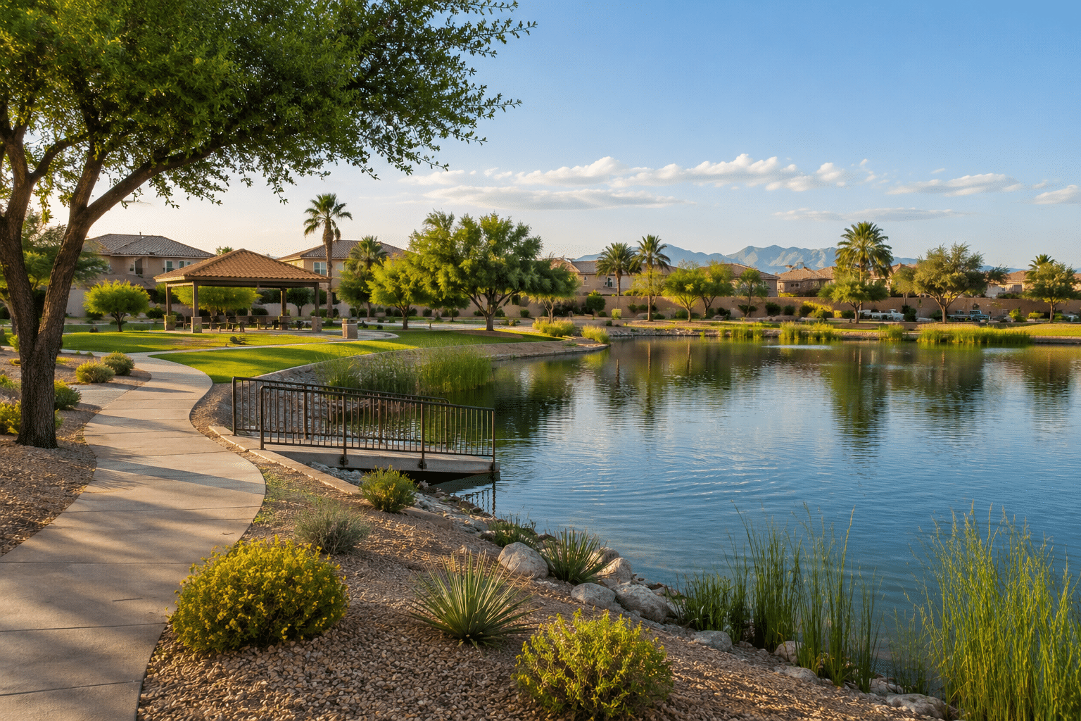 Pacana Park fishing lake Glennwilde Maricopa Arizona