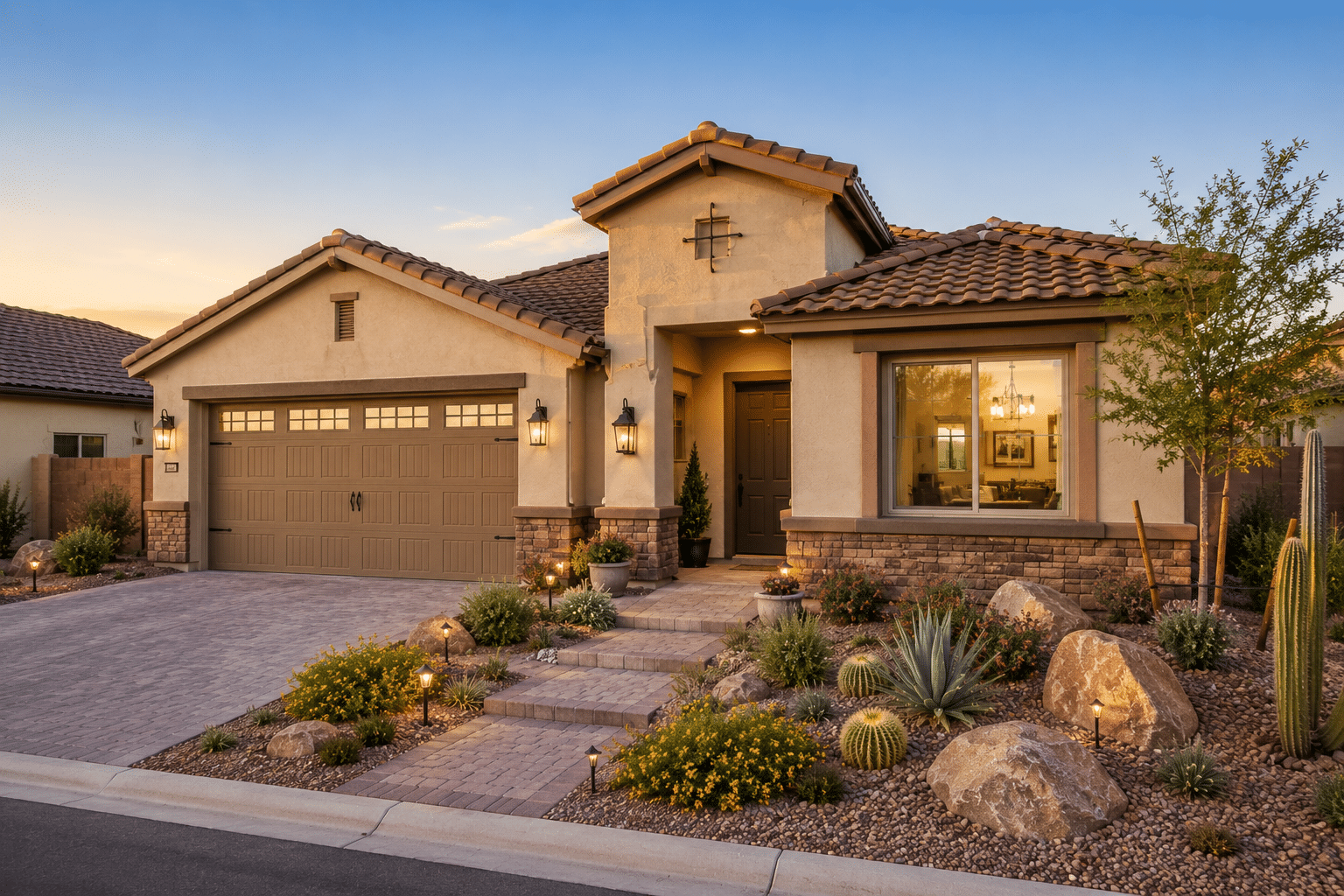 Province Maricopa real estate Meritage Homes single-story floor plan exterior
