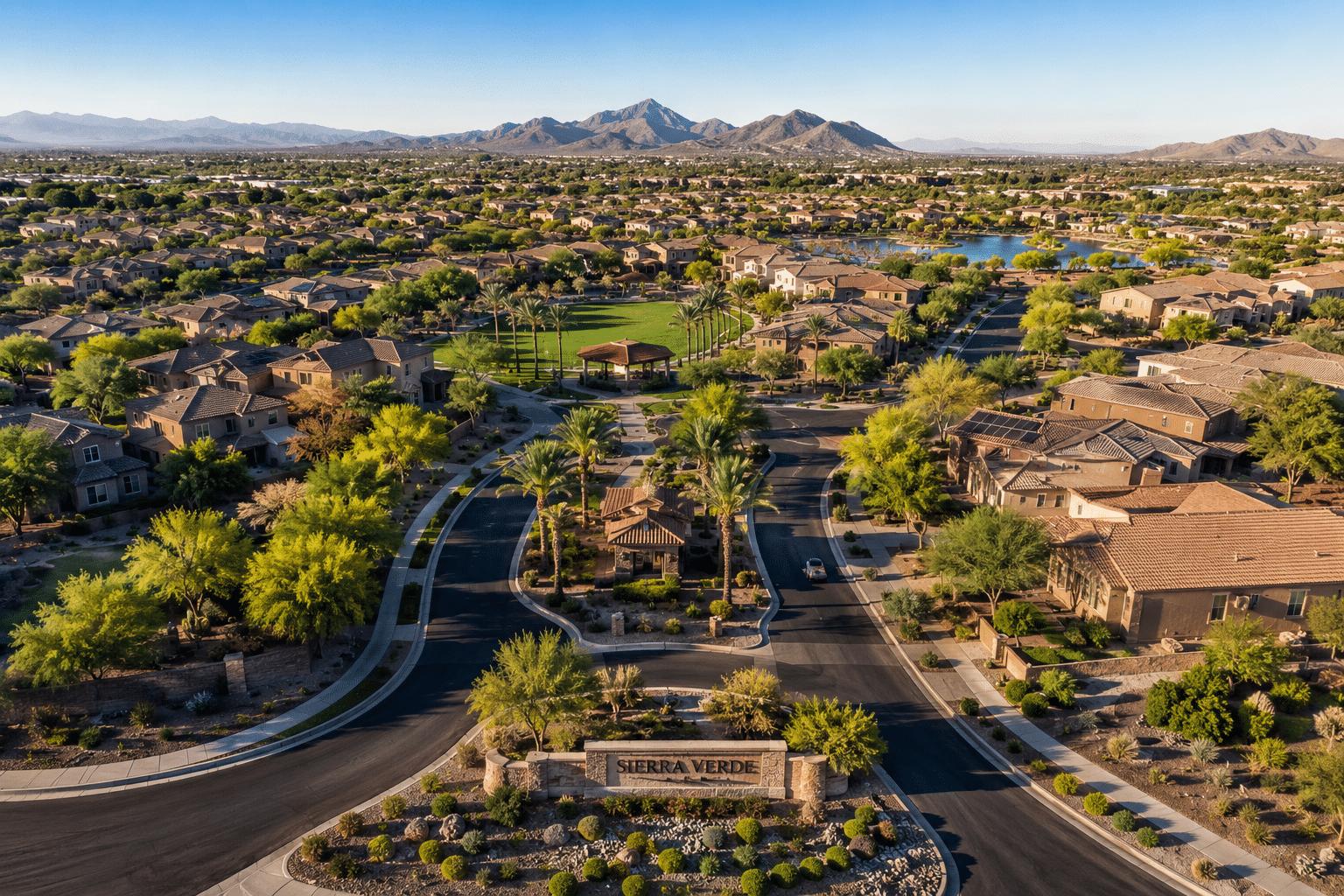 Sierra Verde at Arrowhead Ranch Glendale AZ aerial community view