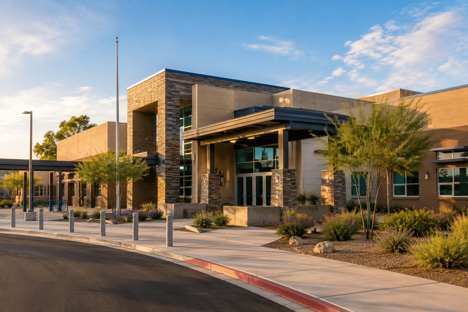 Sierra Verde STEAM Academy school exterior Glendale Arizona Deer Valley Unified