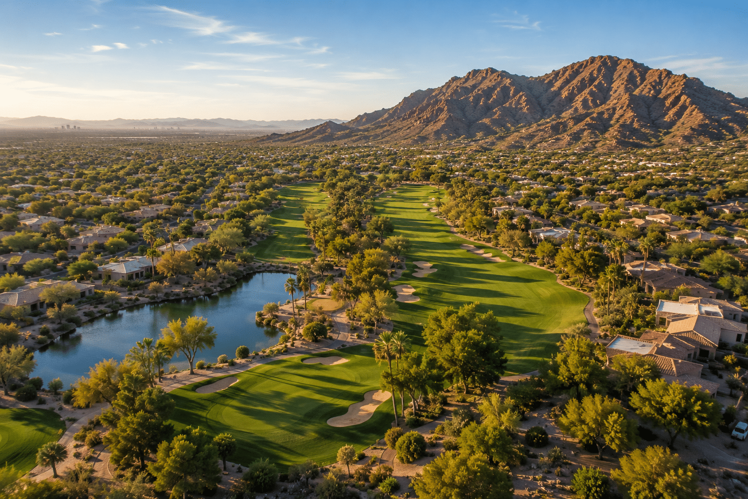 Ahwatukee Country Club golf course aerial view Phoenix AZ